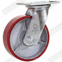 Heavy Duty Iron Core PU ruedas giratorias (G4209)